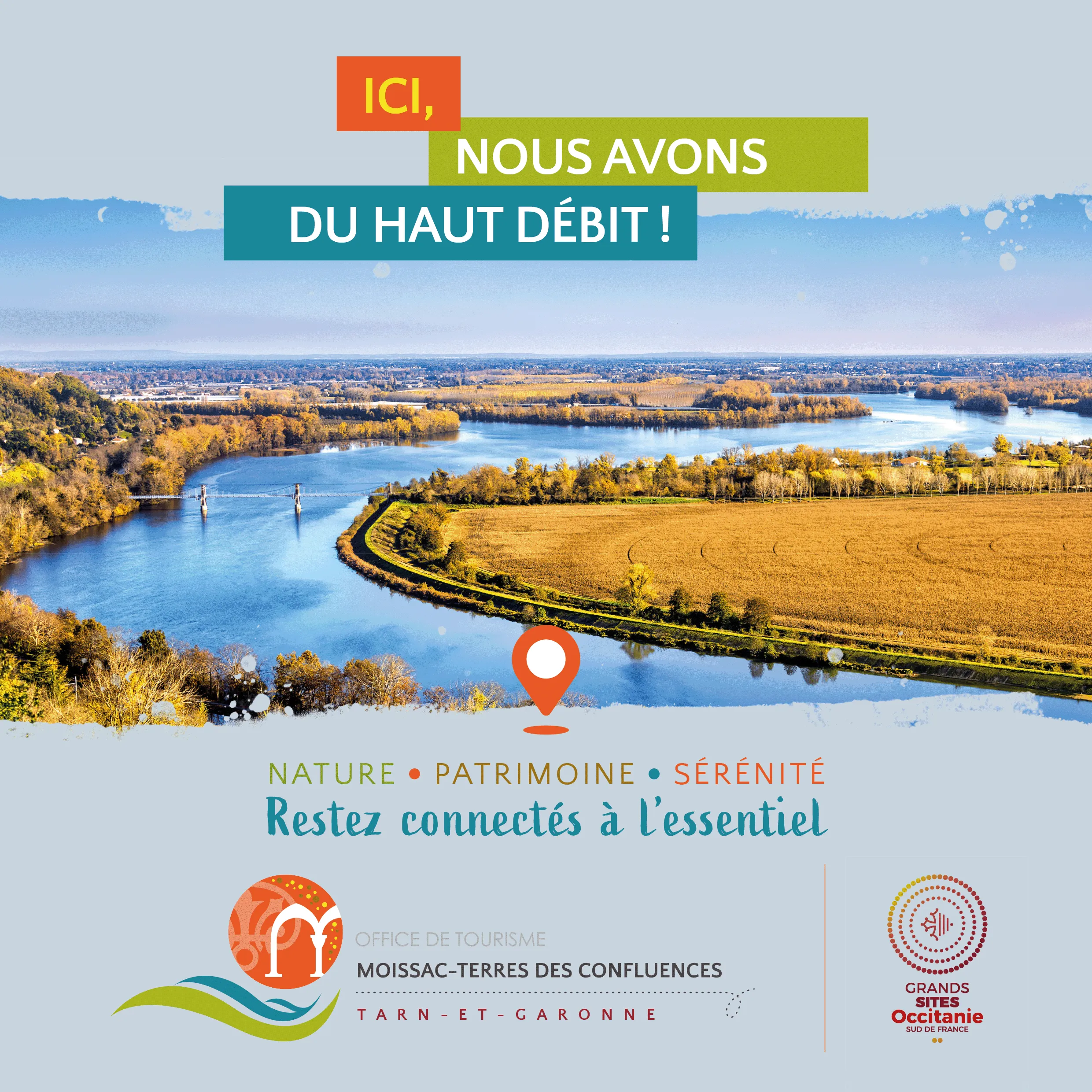 Branding éditorial Moissac Tourisme — Communication touristique Tarn-et-Garonne